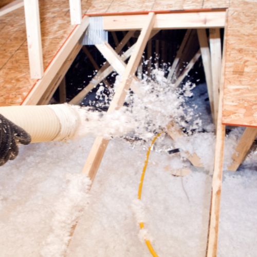 Attic Insulation - Blown In Insulation - Northern Virginia - Fredericksburg, Fairfax, Alexandria and Hampton Roads - Virginia Beach - Hampton - Newport News - Williamsburg